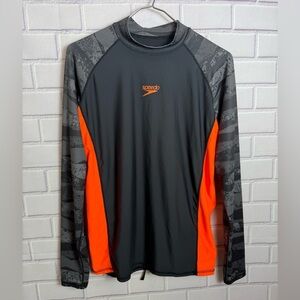 Speedo Men's Rash Guard swimwear/size L(tag180/100)